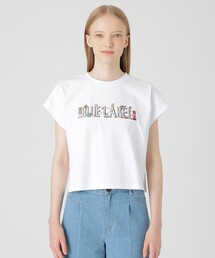 新品未使用タグ付クレストブリッジ【クラーク志織コラボベーシッククリア天竺Tシャツ BLUE LABEL CRESTBRIDGE（ブルーレーベルクレストブリッジ）の