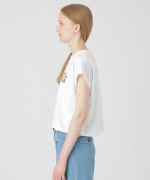 新品未使用タグ付クレストブリッジ【クラーク志織コラボベーシッククリア天竺Tシャツ BLUE LABEL CRESTBRIDGE（ブルーレーベルクレストブリッジ）の