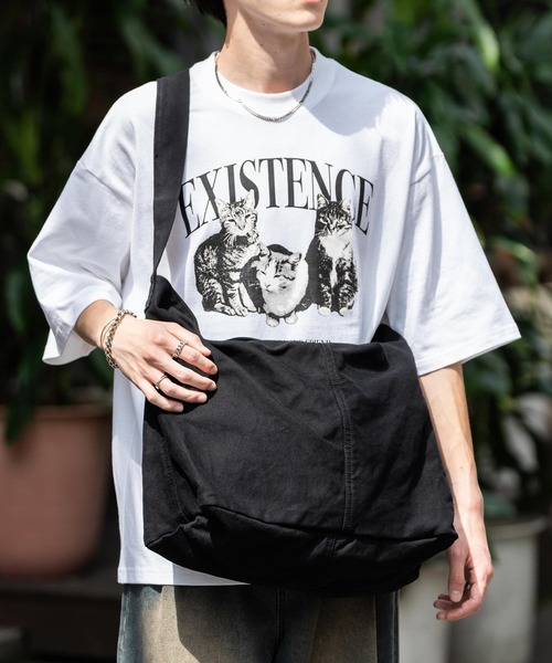 Rocky Monroe（ロッキーモンロー）の「ビックキャンバスショルダーバッグ（ショルダーバッグ・メンズ・カーキ/アイボリー/ブラック・FREE）」の17枚目の写真