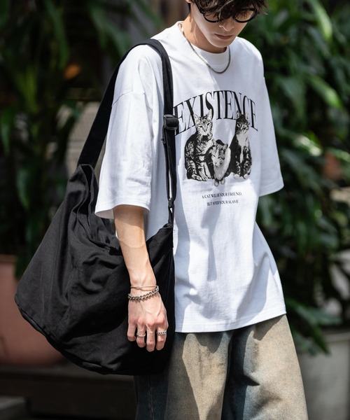 Rocky Monroe（ロッキーモンロー）の「ビックキャンバスショルダーバッグ（ショルダーバッグ・メンズ・カーキ/アイボリー/ブラック・FREE）」の20枚目の写真