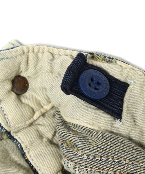 HYSTERIC MINI(ヒステリックミニ)の「HAPPY MINI TOKYO STYLES サロペット(9分丈)(サロペット/オーバーオール・キッズ・インディゴブルー・100/120/110)」の10枚目の写真