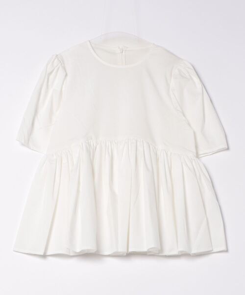 STYLEBLOCK（スタイルブロック）の「TCPUブロードペプラムギャザーブラウス（シャツ/ブラウス・レディース・ホワイト/ブラック/ブルー・M）」の5枚目の写真