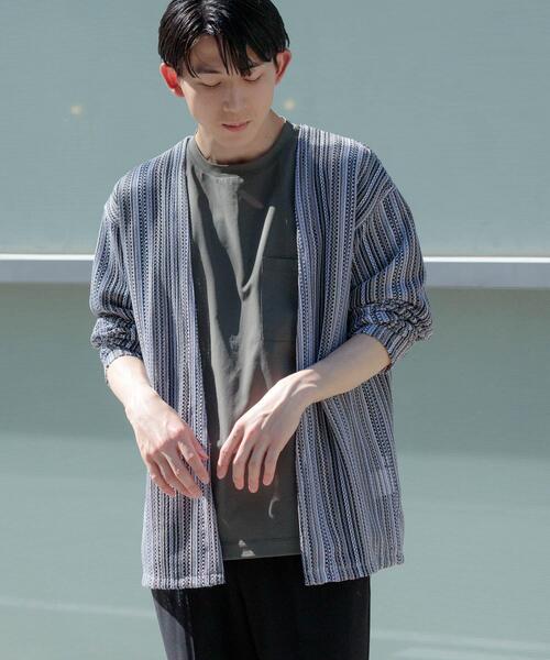ITEMS URBANRESEARCH(アイテムズ アーバンリサーチ)の「バルファレース ミックスカラー カーディガン(カーディガン/ボレロ・メンズ・ブルー/ホワイト/イエロー・LARGE/MEDIUM)」の5枚目の写真