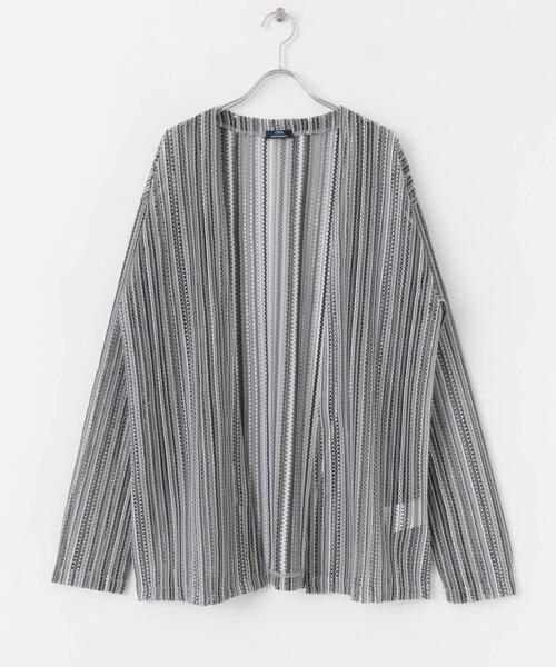 ITEMS URBANRESEARCH(アイテムズ アーバンリサーチ)の「バルファレース ミックスカラー カーディガン(カーディガン/ボレロ・メンズ・ブルー/ホワイト/イエロー・LARGE/MEDIUM)」の10枚目の写真
