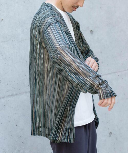ITEMS URBANRESEARCH(アイテムズ アーバンリサーチ)の「バルファレース ミックスカラー カーディガン(カーディガン/ボレロ・メンズ・ブルー/ホワイト/イエロー・LARGE/MEDIUM)」の14枚目の写真