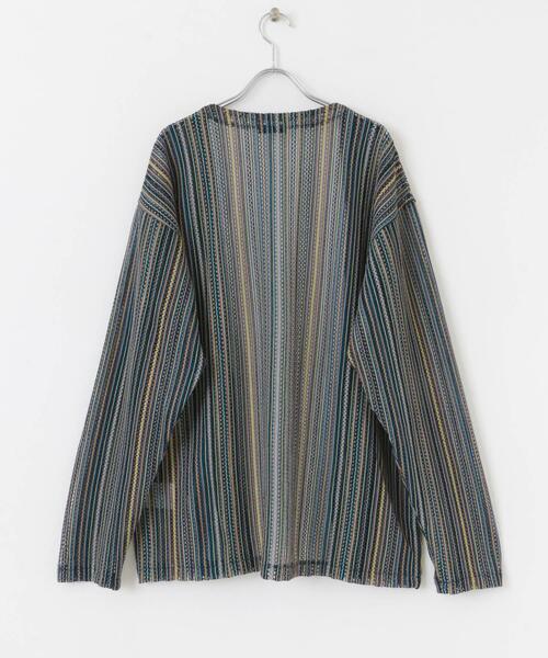 ITEMS URBANRESEARCH(アイテムズ アーバンリサーチ)の「バルファレース ミックスカラー カーディガン(カーディガン/ボレロ・メンズ・ブルー/ホワイト/イエロー・LARGE/MEDIUM)」の17枚目の写真