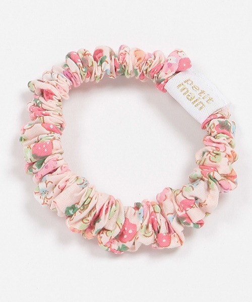 petit main(プティマイン)の「花柄ミニシュシュ(その他ヘアアクセサリー・キッズ・クリーム/エメラルド/レッド/イエロー/ピンク・FREE)」の1枚目の写真