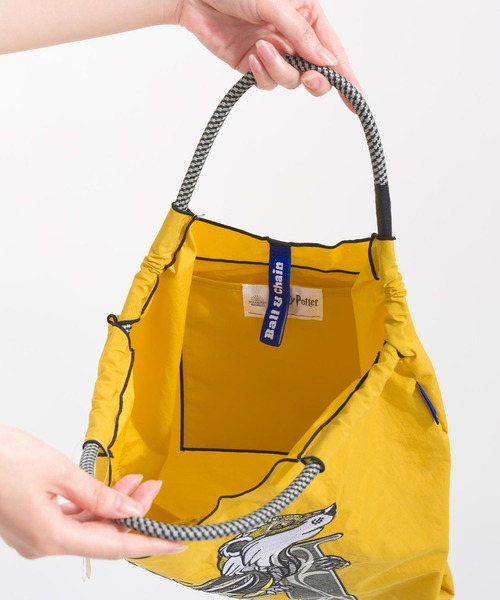 Ball&Chain（ボールアンドチェーン）の「[Ball&Chain×WIZARDUNG WORLD]shopping bag-Harry Potter(M)（エコバッグ/サブバッグ・レディース・ネイビー/ブラウン/グリーン/イエロー・M）」の19枚目の写真