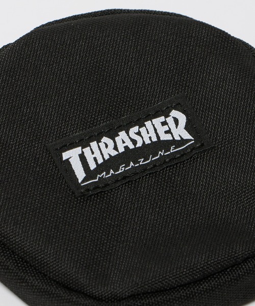 THRASHER（スラッシャー）の「THRASHER/スラッシャー Circle Multi Case マルチケース カラビナ付 2026新作 再入荷（ポーチ・メンズ・ブラック系1/ブラック系2/レオパード・FREE）」の7枚目の写真