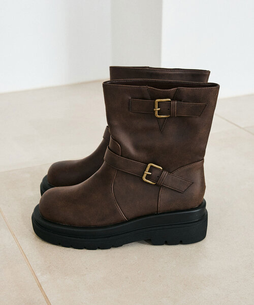 OLIVE des OLIVE(オリーブデオリーブ)の「ショートエンジニアブーツ(ブーツ・レディース・ブラック/ブラック系その他・SMALL/MEDIUM/LARGE)」の9枚目の写真