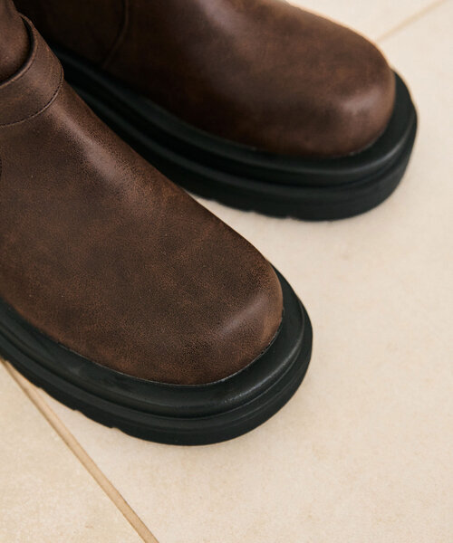 OLIVE des OLIVE(オリーブデオリーブ)の「ショートエンジニアブーツ(ブーツ・レディース・ブラック/ブラック系その他・SMALL/MEDIUM/LARGE)」の12枚目の写真