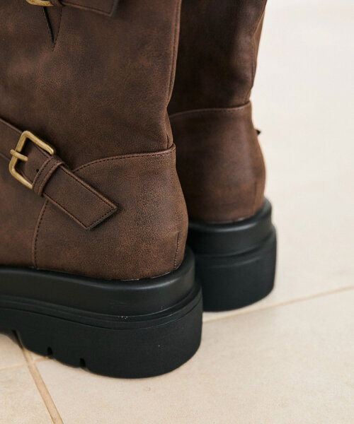 OLIVE des OLIVE(オリーブデオリーブ)の「ショートエンジニアブーツ(ブーツ・レディース・ブラック/ブラック系その他・SMALL/MEDIUM/LARGE)」の13枚目の写真