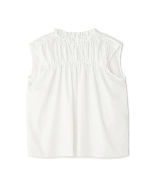 N.（N. Natural Beauty Basic）（エヌエヌナチュラルビューティーベーシック）の「◆シャーリングノースリブラウス（シャツ/ブラウス・レディース・ホワイト/ブルー/グレー・MEDIUM）」の22枚目の写真