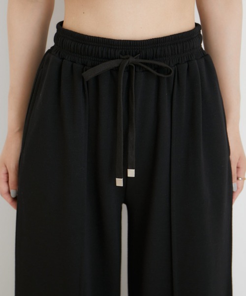 VIS（ビス）の「【セットアップ対応】裏毛スウェットリラックスパンツ【洗える】（その他パンツ・レディース・ブラック/キナリ/ライトグレー・FREE）」の17枚目の写真