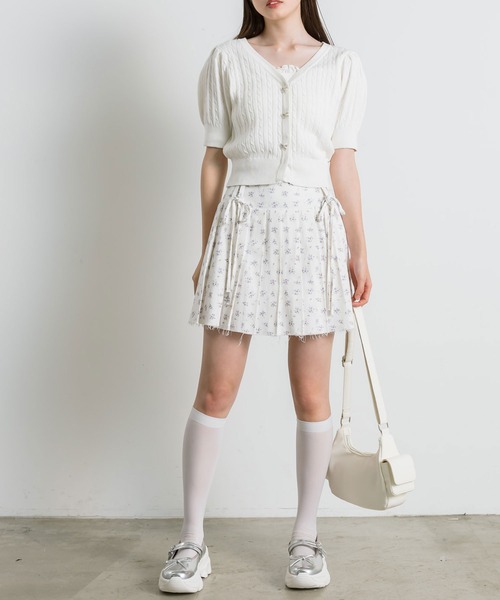 OLIVE des OLIVE(オリーブデオリーブ)の「ダブルリボンプリーツスカート(スカート・レディース・ブルー/ブラック系その他/グレイッシュベージュ/その他・FREE)」の11枚目の写真