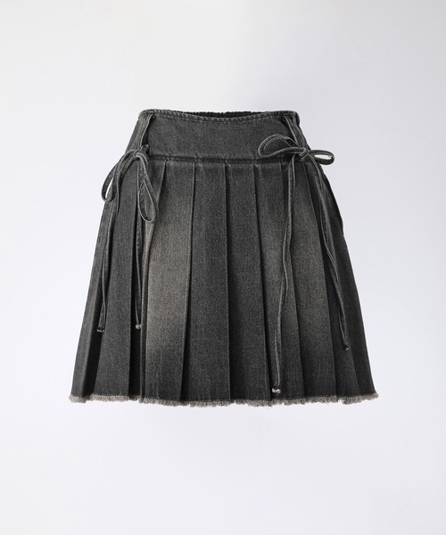 OLIVE des OLIVE(オリーブデオリーブ)の「ダブルリボンプリーツスカート(スカート・レディース・ブルー/ブラック系その他/グレイッシュベージュ/その他・FREE)」の16枚目の写真