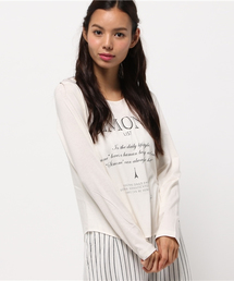 SIMONE LIST | C/R長袖プリントTシャツ(Tシャツ/カットソー)