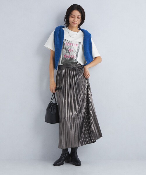 green label relaxing（グリーンレーベルリラクシング）の「フォトプリント Tシャツ（Tシャツ/カットソー・レディース・クリーム/ライトピンク/ライトブルー・FREE）」の10枚目の写真