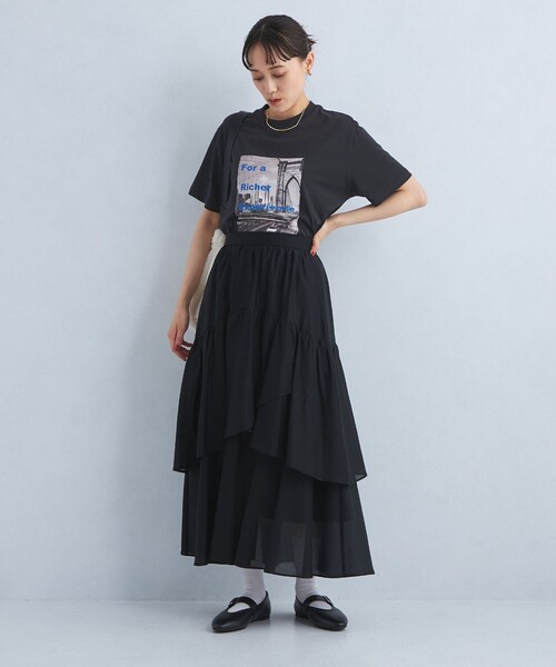 green label relaxing（グリーンレーベルリラクシング）の「フォトプリント Tシャツ（Tシャツ/カットソー・レディース・クリーム/ライトピンク/ライトブルー・FREE）」の14枚目の写真