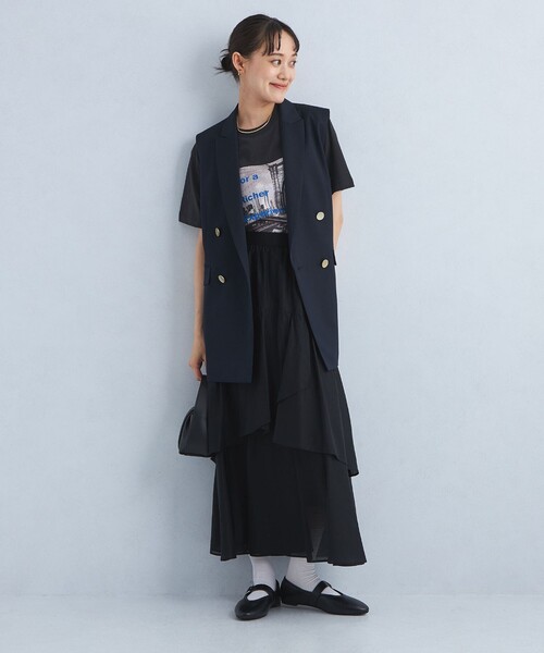 green label relaxing（グリーンレーベルリラクシング）の「フォトプリント Tシャツ（Tシャツ/カットソー・レディース・クリーム/ライトピンク/ライトブルー・FREE）」の15枚目の写真