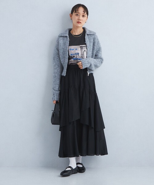 green label relaxing（グリーンレーベルリラクシング）の「フォトプリント Tシャツ（Tシャツ/カットソー・レディース・クリーム/ライトピンク/ライトブルー・FREE）」の16枚目の写真