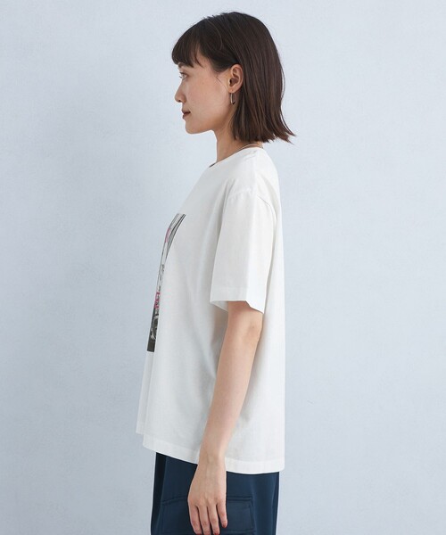 green label relaxing（グリーンレーベルリラクシング）の「フォトプリント Tシャツ（Tシャツ/カットソー・レディース・クリーム/ライトピンク/ライトブルー・FREE）」の18枚目の写真