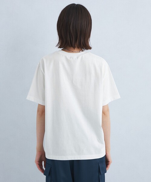 green label relaxing（グリーンレーベルリラクシング）の「フォトプリント Tシャツ（Tシャツ/カットソー・レディース・クリーム/ライトピンク/ライトブルー・FREE）」の19枚目の写真