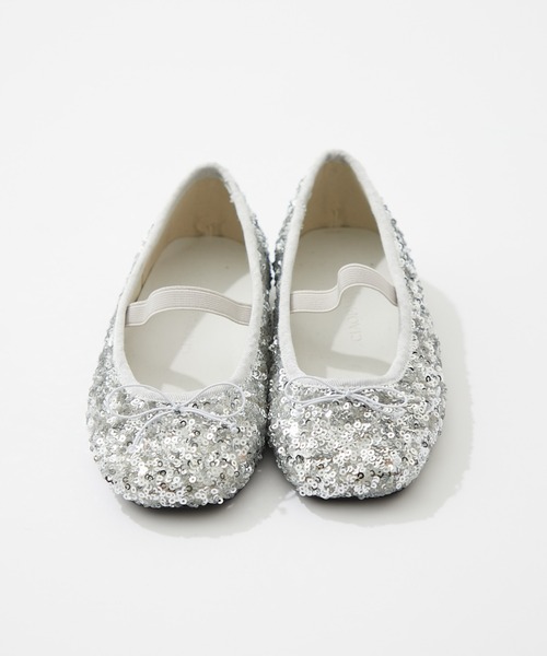 CIAOPANIC TYPY（チャオパニックティピー）の「【24AW新作】【KIDS】スパンコールバレエシューズ（バレエシューズ・キッズ・ブラック/ゴールド/シルバー・18/22/21/20/19）」の5枚目の写真