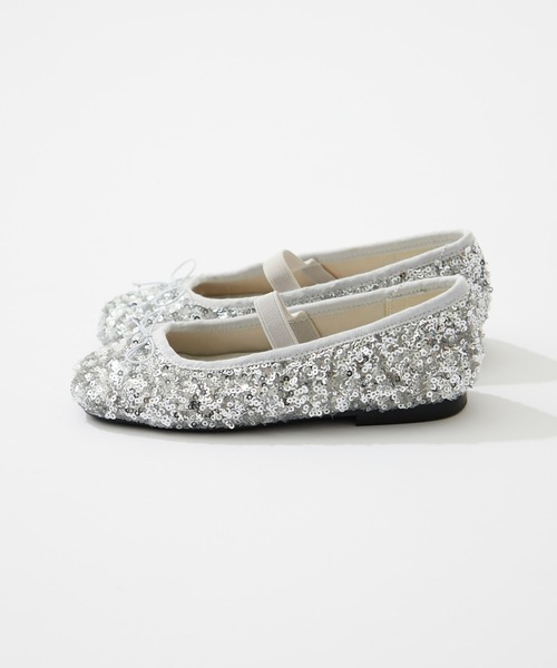 CIAOPANIC TYPY（チャオパニックティピー）の「【24AW新作】【KIDS】スパンコールバレエシューズ（バレエシューズ・キッズ・ブラック/ゴールド/シルバー・18/22/21/20/19）」の6枚目の写真