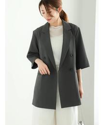 Te chichi | ハーフスリーブテーラードジャケット(ノーカラージャケット)