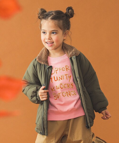 B:MING by BEAMS(ビーミングバイビームス)の「2WAY襟 ライトブルゾン(100~150cm)(ブルゾン・キッズ・オリーブ/ブルー系その他2・100/110/120/130/140/150)」の5枚目の写真