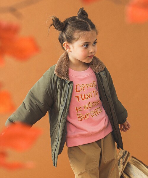 B:MING by BEAMS(ビーミングバイビームス)の「2WAY襟 ライトブルゾン(100~150cm)(ブルゾン・キッズ・オリーブ/ブルー系その他2・100/110/120/130/140/150)」の6枚目の写真