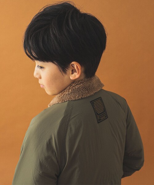 B:MING by BEAMS(ビーミングバイビームス)の「2WAY襟 ライトブルゾン(100~150cm)(ブルゾン・キッズ・オリーブ/ブルー系その他2・100/110/120/130/140/150)」の11枚目の写真