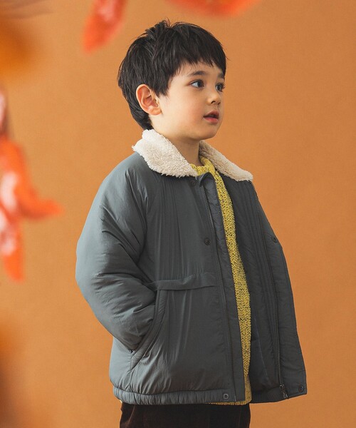 B:MING by BEAMS(ビーミングバイビームス)の「2WAY襟 ライトブルゾン(100~150cm)(ブルゾン・キッズ・オリーブ/ブルー系その他2・100/110/120/130/140/150)」の14枚目の写真