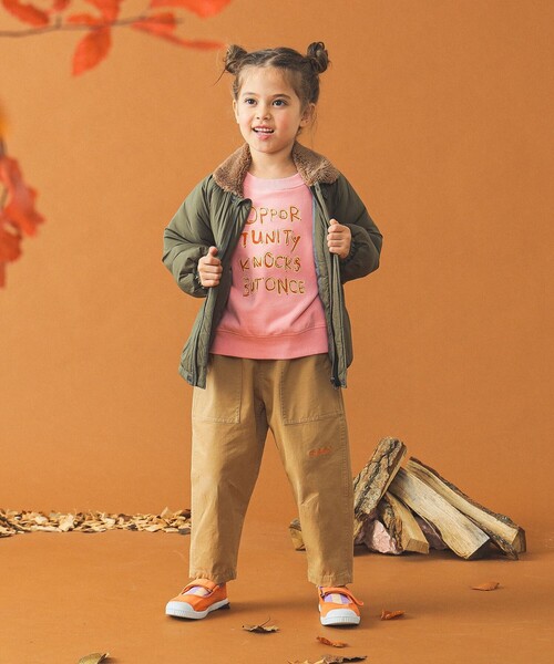 B:MING by BEAMS(ビーミングバイビームス)の「2WAY襟 ライトブルゾン(100~150cm)(ブルゾン・キッズ・オリーブ/ブルー系その他2・100/110/120/130/140/150)」の16枚目の写真