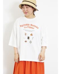 Samansa Mos2 | 【接触冷感】モチーフプリントTシャツ(Tシャツ/カットソー)