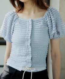 FRILL PUFF CUT TOPS フリル パフ カット トップス