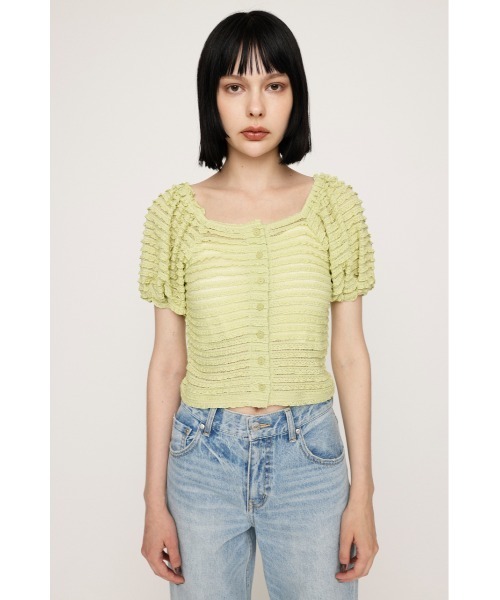 Lure you in PUFF FRILL POLOSHIRT
