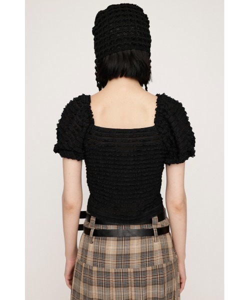 SLY（スライ）の「FRILL PUFF CUT TOPS フリル パフ カット トップス（シャツ/ブラウス・レディース・オフホワイト/ブラック/ライトブルー/ライトグリーン・FREE）」の17枚目の写真