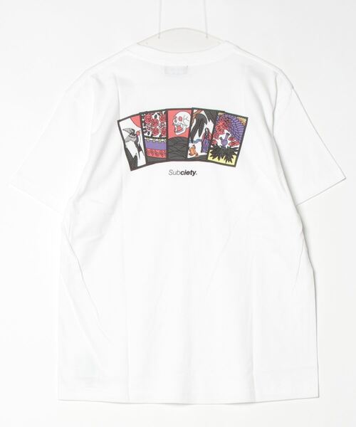 Subciety（サブサエティ）の「Five lights TEE（Tシャツ/カットソー・メンズ・ホワイト/ブラック/バーガンディー/グリーン/ブラウン/スミクロ・XX-LARGE/X-LARGE/LARGE/MEDIUM/SMALL）」の7枚目の写真