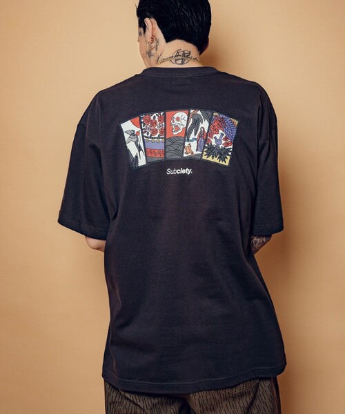 Subciety(サブサエティ)の「Five lights TEE(Tシャツ/カットソー・メンズ・ホワイト/ブラック/バーガンディー/グリーン/ブラウン/スミクロ・XX-LARGE/X-LARGE/LARGE/MEDIUM/SMALL)」の15枚目の写真
