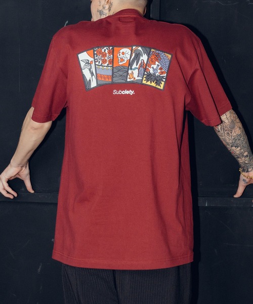 Subciety（サブサエティ）の「Five lights TEE（Tシャツ/カットソー・メンズ・ホワイト/ブラック/バーガンディー/グリーン/ブラウン/スミクロ・XX-LARGE/X-LARGE/LARGE/MEDIUM/SMALL）」の6枚目の写真