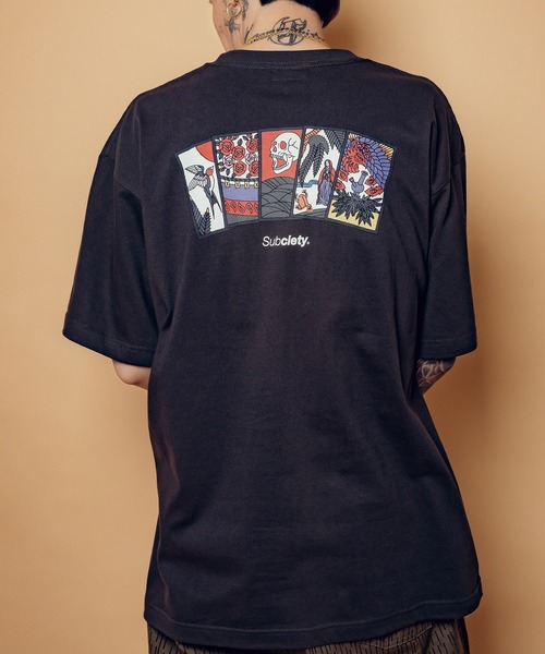 Subciety（サブサエティ）の「Five lights TEE（Tシャツ/カットソー・メンズ・ホワイト/ブラック/バーガンディー/グリーン/ブラウン/スミクロ・XX-LARGE/X-LARGE/LARGE/MEDIUM/SMALL）」の3枚目の写真