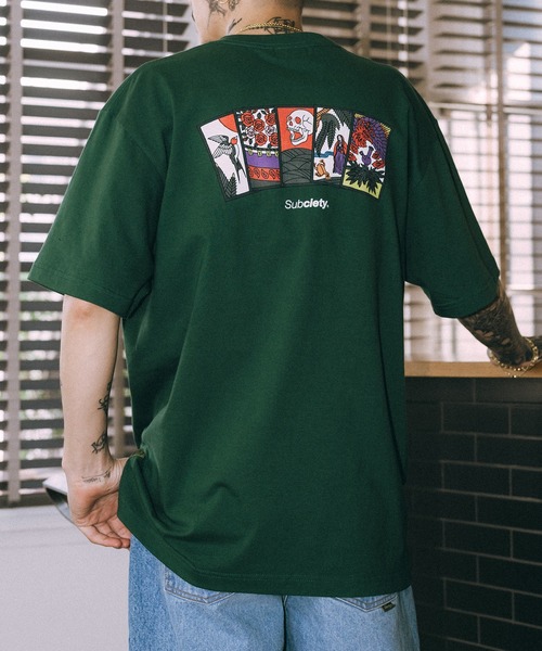 Subciety（サブサエティ）の「Five lights TEE（Tシャツ/カットソー・メンズ・ホワイト/ブラック/バーガンディー/グリーン/ブラウン/スミクロ・XX-LARGE/X-LARGE/LARGE/MEDIUM/SMALL）」の5枚目の写真