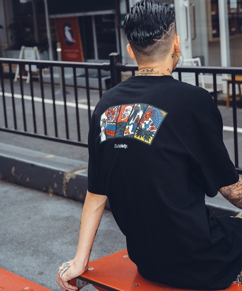 Subciety（サブサエティ）の「Five lights TEE（Tシャツ/カットソー・メンズ・ホワイト/ブラック/バーガンディー/グリーン/ブラウン/スミクロ・XX-LARGE/X-LARGE/LARGE/MEDIUM/SMALL）」の13枚目の写真