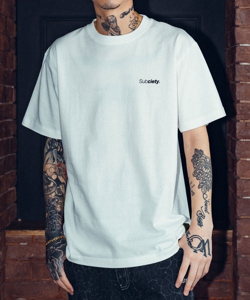 Subciety（サブサエティ）の「Five lights TEE（Tシャツ/カットソー・メンズ・ホワイト/ブラック/バーガンディー/グリーン/ブラウン/スミクロ・XX-LARGE/X-LARGE/LARGE/MEDIUM/SMALL）」の22枚目の写真