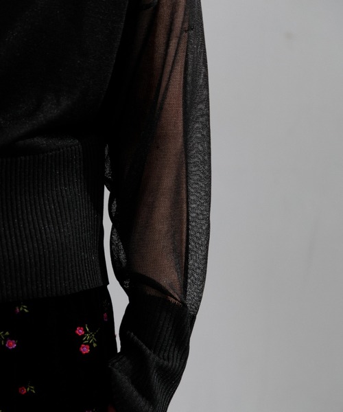 AMERICAN RAG CIE（アメリカンラグシー）の「【ARC】ZIP Vネックカーディガン（カーディガン/ボレロ・レディース・ブラック/イエロー・FREE）」の14枚目の写真