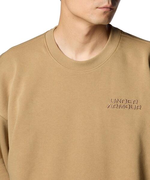 UNDER ARMOUR（アンダーアーマー）の「UAテリー クルー（トレーニング/メンズ）（スウェット・メンズ・ブラウン系・L/S/2XL/M/XL/3XL）」の4枚目の写真