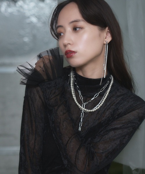 ソデチュールシアーベロアトップス(HARE)（Tシャツ/カットソー）｜HARE（ハレ）