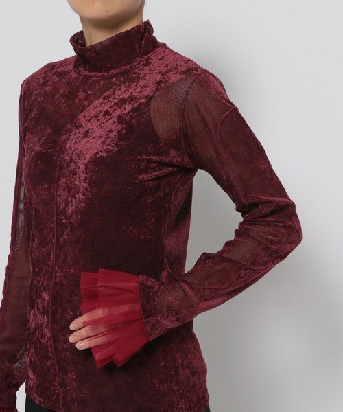 ソデチュールシアーベロアトップス(HARE)（Tシャツ/カットソー）｜HARE（ハレ）